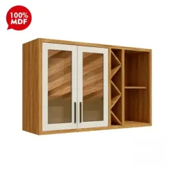 ARMARIO RONIPA 2P. ABRIR REFLECTA TEMPRANILLO 120CM AMENDOA/OFF WHITE