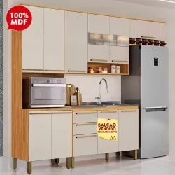 COZINHA RONIPA NAPOLI PRIME TORRE QUENTE AMENDOA/OFF WHITE