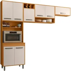 COZINHA POLIMAN COMPACTA MALTA FREIJO/OFF ACETINADO