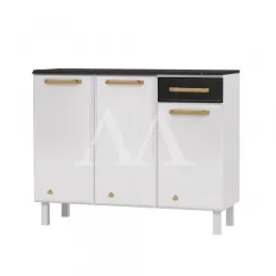 BALCAO TELASUL TRIPLO 1G C/ TAMPO DIAMANTE NEW SMART BRANCO / PRETO 81